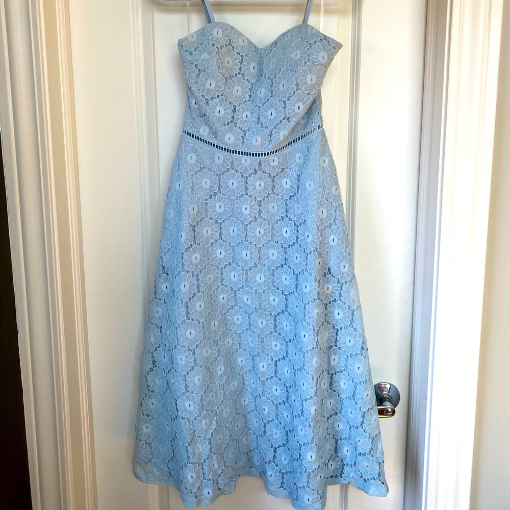 Light blue midi dress